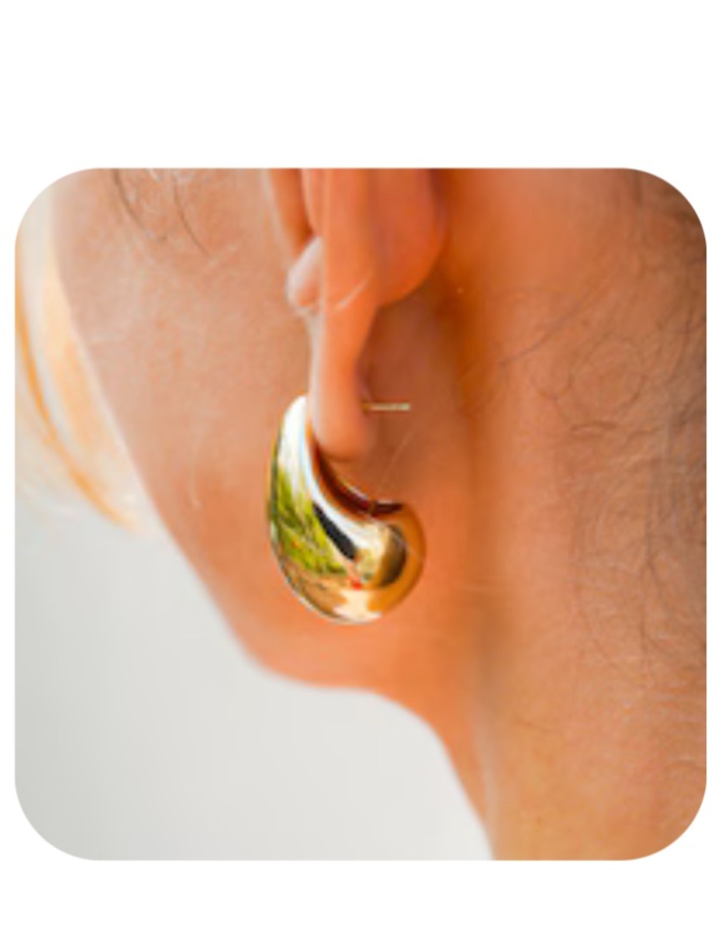 Gold Teardrop Earrings